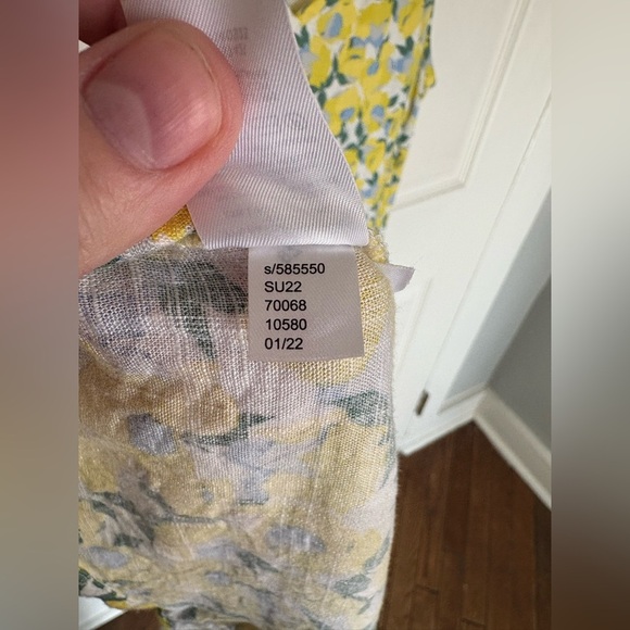 LOFT Sunny Floral Linen-Blend Midi Dress | Size Large | Flowy & Feminine - Picture 9 of 9